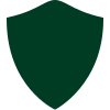 Um icone de escudo na cor verde